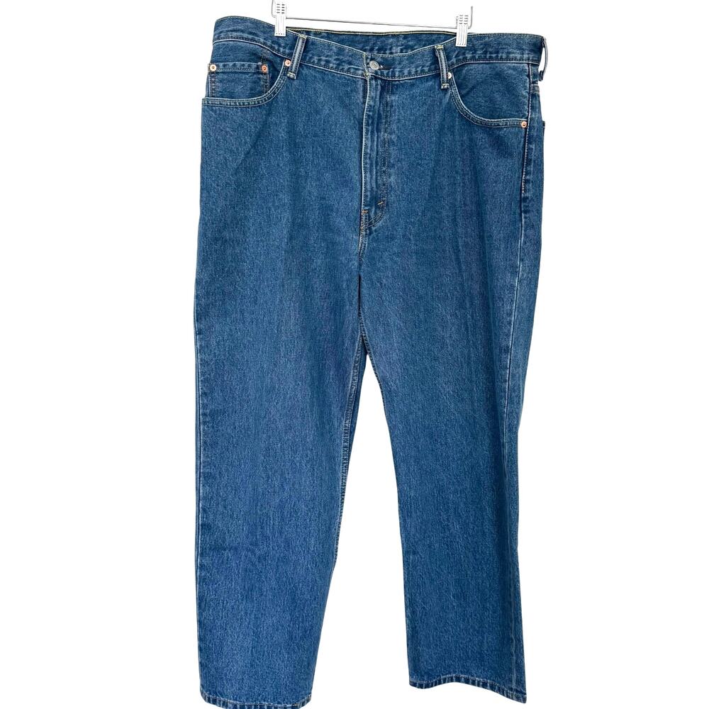 Levi’s 550 Relaxed Fit Jeans Mens 42 x 30 Blue Denim Medium Wash Red Tab